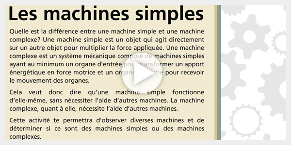 Les machines simples